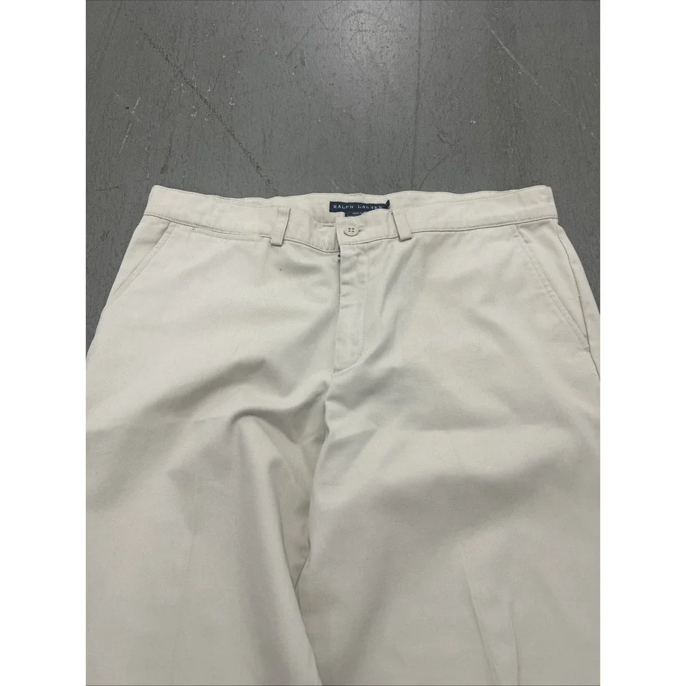 Polo Ralph Lauren Men's Classic Fit‎ Cotton Twill Beige Chino Pants Size 34x32